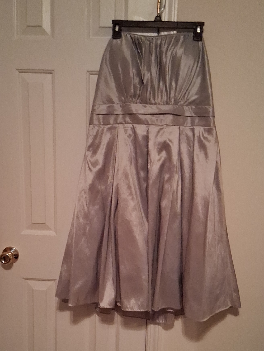 Cinderella Silver Backless Satin Dress